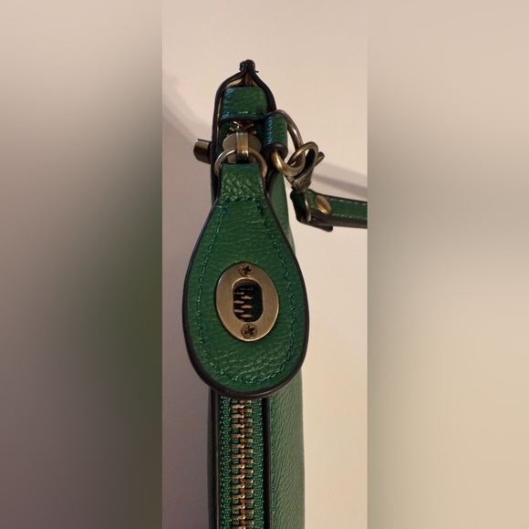 Joy Susan Mini Crossbody To Convertible Wristlet Forrest Green Pebbled Clutch - Picture 12 of 15